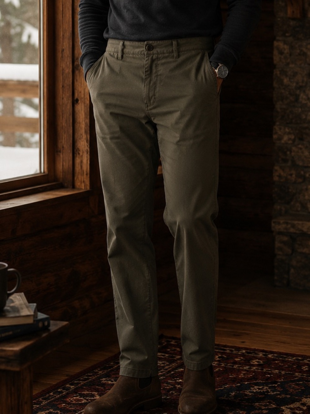 SKYR Tricot Dynasty Slim Fit Pants Hazel Technical Wicking 36x32 Gorpcore